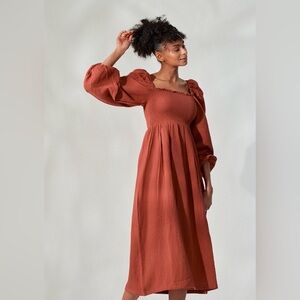 NOTHING FITS BUT Women's Maternity Dress, Classic Nursing Aoi Dress, Soft Muslin